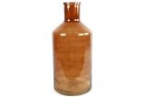 Fles Garrafa bruin glas, 24x51 cm