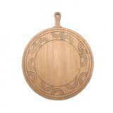 Plateau Divertido naturel hout, 62x51x3 cm
