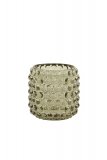 Theelicht Palette 8 glas grijs-groen