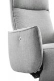 Relaxfauteuil Moio HR-schuim zitting zinc