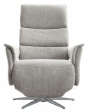 Relaxfauteuil Initio lichtgrijs textiel, 75x88x106 cm