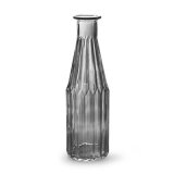Flesvaas Jarra grijs glas, 7,5x25 cm