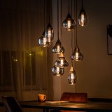 Hanglamp Lungo smoke glas, 60x130 cm