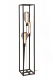 Vloerlamp Tiamo zwart staal, 25x25x160 cm