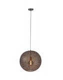 Hanglamp Tossica zwart staal, 50x120 cm