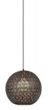 Hanglamp Tossica zwart staal, 30x120 cm