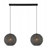 Hanglamp Tossica zwart staal, 110x40x120 cm