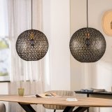 Hanglamp Tossica zwart staal, 110x40x120 cm