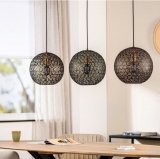 Hanglamp Tossica zwart staal, 120x30x120 cm