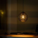 Hanglamp Fiorenza zwart staal, 30x120 cm