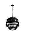 Hanglamp Fiorenza zwart staal, 50x120 cm