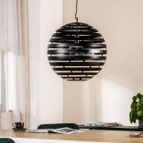 Hanglamp Fiorenza zwart staal, 50x120 cm