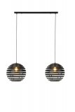 Hanglamp Fiorenza zwart staal, 110x40x120 cm