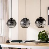 Hanglamp Fiorenza zwart staal, 120x30x120 cm