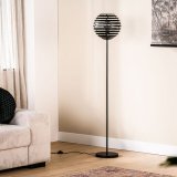 Vloerlamp Fiorenza zwart staal, 30x155 cm
