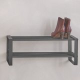 Schoenenrek Rimello zwart, 32x70x27 cm