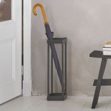 Paraplubak Ravino zwart metaal, 15x15x55 cm