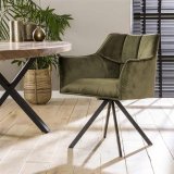 Armstoel Raster groen