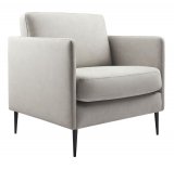 Fauteuil Denso licht grijs