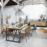 Eetkamerstoel Loana cognac microvezel, 53x62x87 cm