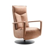 Relaxfauteuil Seduto pocketvering i.c.m. HR-schuim zitting handmatig verstelbaar brandy