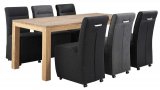 Eettafel Silvano stone wash teak, 190x95x78 cm