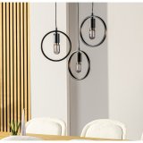 Hanglamp Girare zwart metaal 3-lichts
