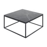 Salontafel Lineto zwart keramiek 85x85 cm