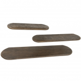 Wandplank Trebbe 100 cm bruin 