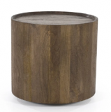 Bijzettafel Zavion mango hout Ø 45 cm