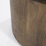 Bijzettafel Zavion mango hout Ø 45 cm