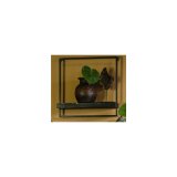 Wandplank Pardal hout zwart 50 cm