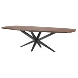 Eettafel Mascaro deens ovaal uitschuifbaar 180 tot (238)x102 dark mango