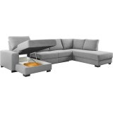 Hoekbank Florance Polyetherschuim, Lodge steel