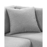 Hoekbank Florance Polyetherschuim, Lodge steel