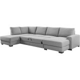 Hoekbank Florance Polyetherschuim, Lodge steel