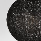 Hanglamp Twist zwart vlas, 30x120 cm