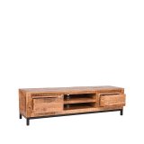 Tv-meubel Ghent rough mangohout, 160x45x45 cm