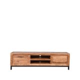 Tv-meubel Ghent rough mangohout, 160x45x45 cm