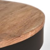 Salontafel Saran naturel mangohout, 80 cm
