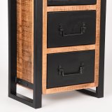 Ladekast Brussels rough mangohout, 45x30x75 cm