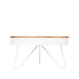 Salontafel Saran naturel mangohout, 80 cm