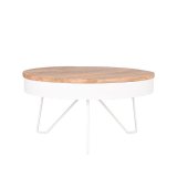 Salontafel Saran naturel mangohout, 80 cm