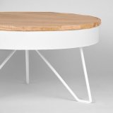 Salontafel Saran naturel mangohout, 80 cm