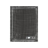 Memobord Notes zwart metaal, 36x3x46 cm