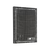 Memobord Notes zwart metaal, 36x3x46 cm