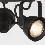 Led Spot Max (3-lichts) zwart metaal, 21x21x14 cm