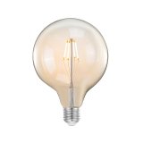 Led Kooldraadlamp Bol warm glas, 12,5x17,6 cm