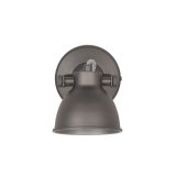 Led Wandlamp Bow grijs metaal, 11x22x14 cm