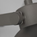Led Wandlamp Bow grijs metaal, 11x22x14 cm